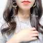【在庫限り】フラワーフープ お花 キラキラ ピアス イヤリング
